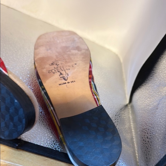 Plaid Red Women's Flats - Picture 6 of 6